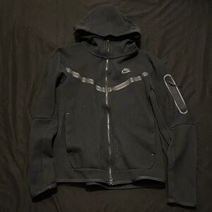 Nike Tech Black Zip-Up Hoodie